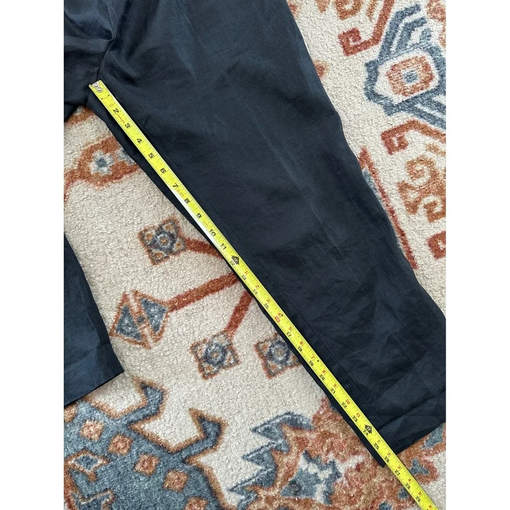*Unavailable* Banana Republic Vintage Black 100% Linen High Rise Straight 10